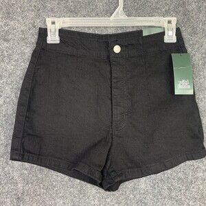 Wild Fable Black Denim Short Shorts NWT Women 4 Highest Rise